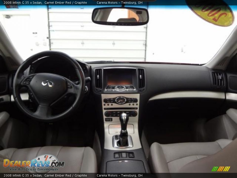 2008 Infiniti G 35 x Sedan Garnet Ember Red / Graphite Photo #8