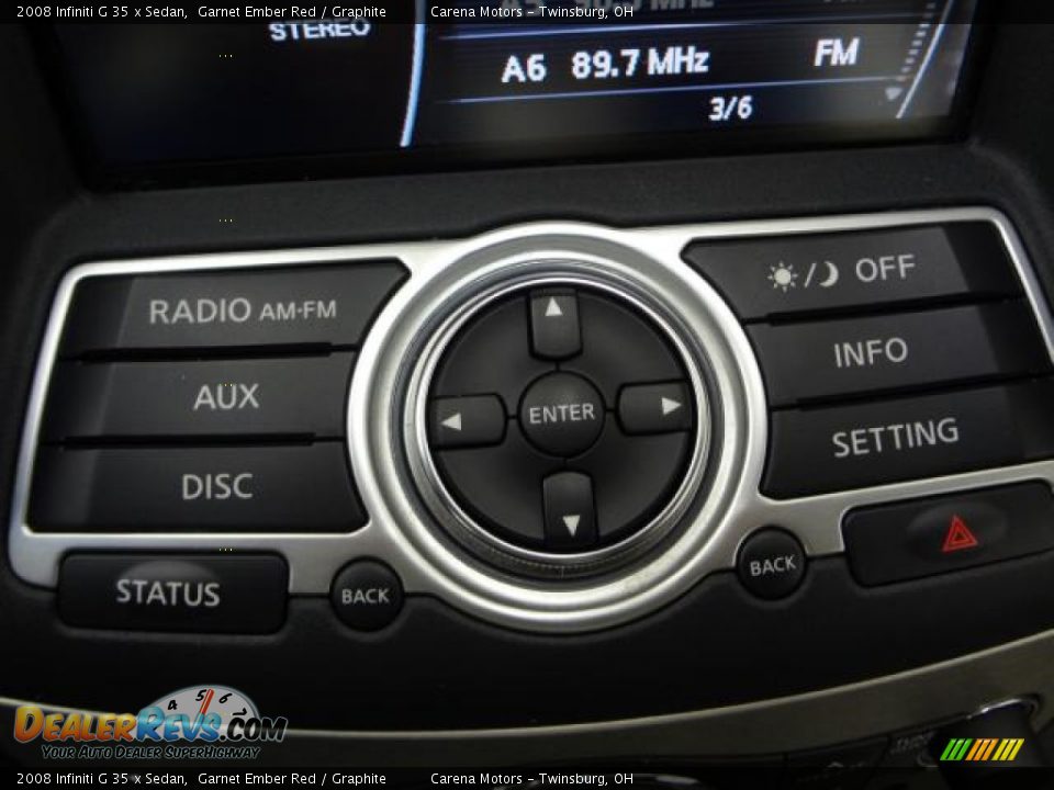 2008 Infiniti G 35 x Sedan Garnet Ember Red / Graphite Photo #14