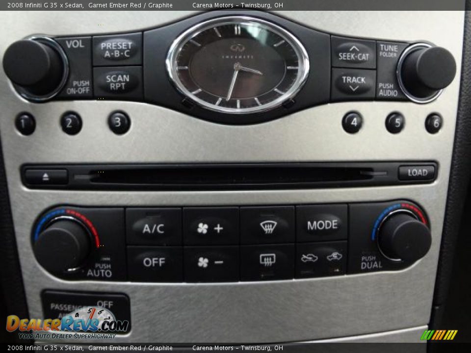 2008 Infiniti G 35 x Sedan Garnet Ember Red / Graphite Photo #15