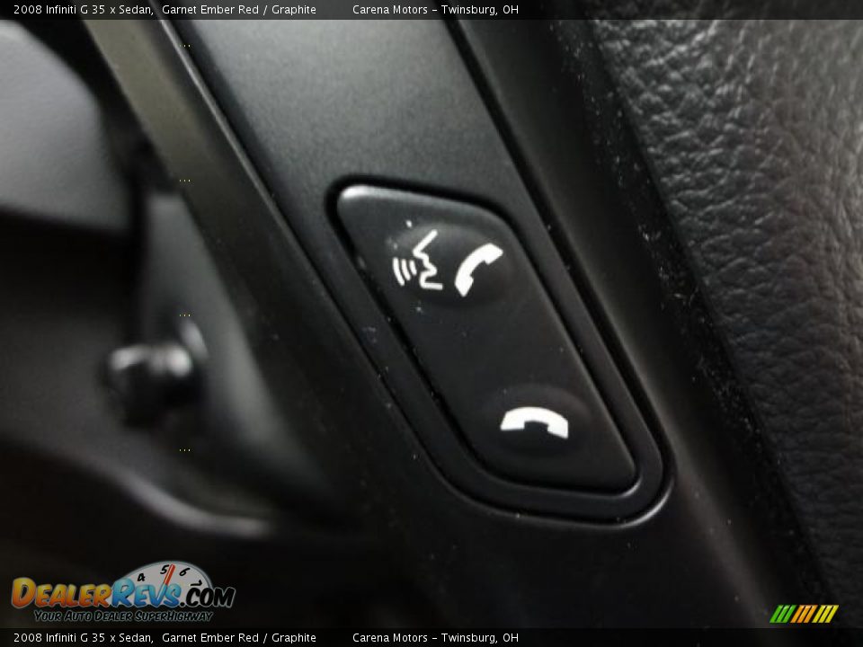2008 Infiniti G 35 x Sedan Garnet Ember Red / Graphite Photo #22