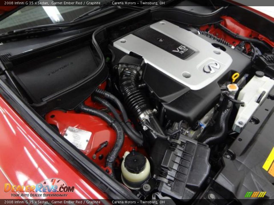 2008 Infiniti G 35 x Sedan Garnet Ember Red / Graphite Photo #26