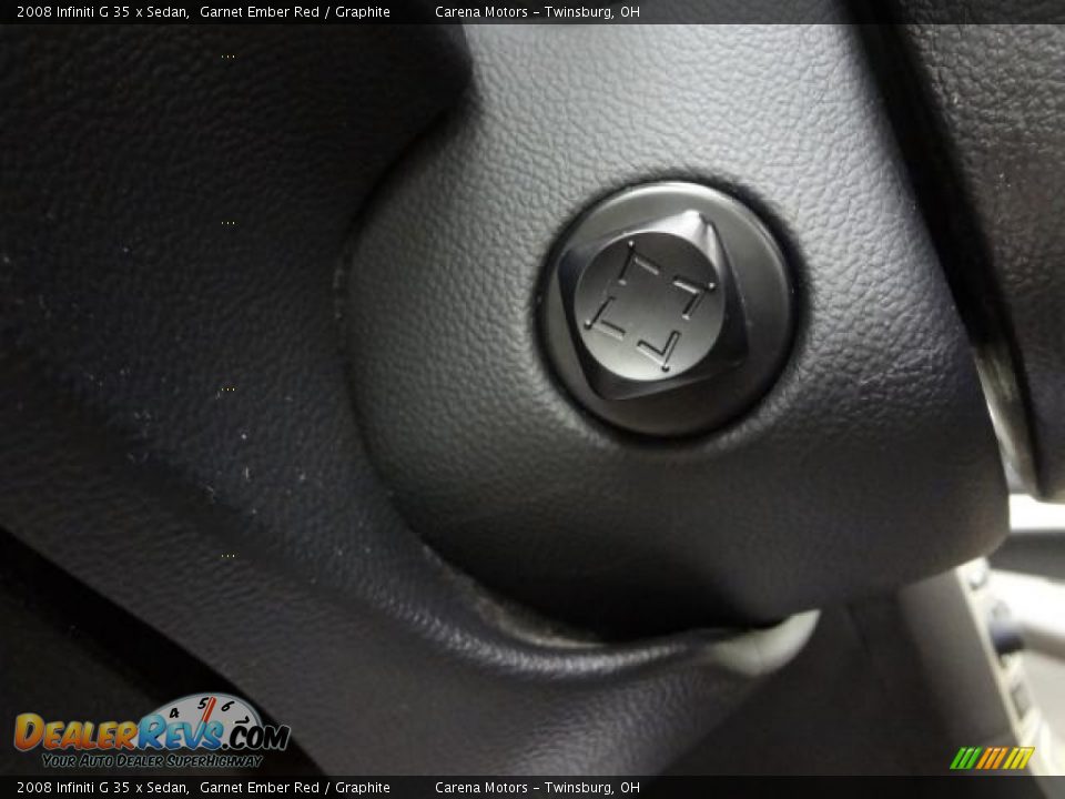 2008 Infiniti G 35 x Sedan Garnet Ember Red / Graphite Photo #29