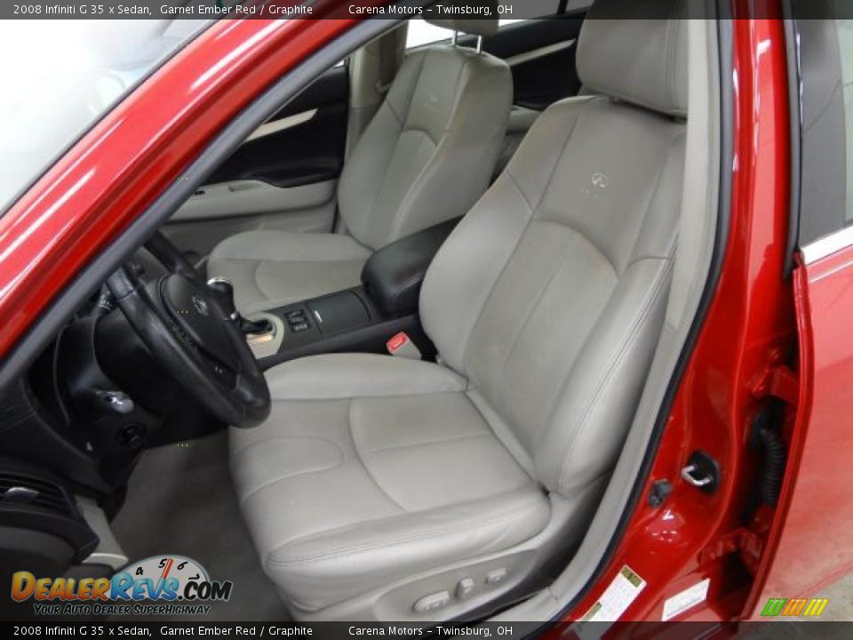 2008 Infiniti G 35 x Sedan Garnet Ember Red / Graphite Photo #33
