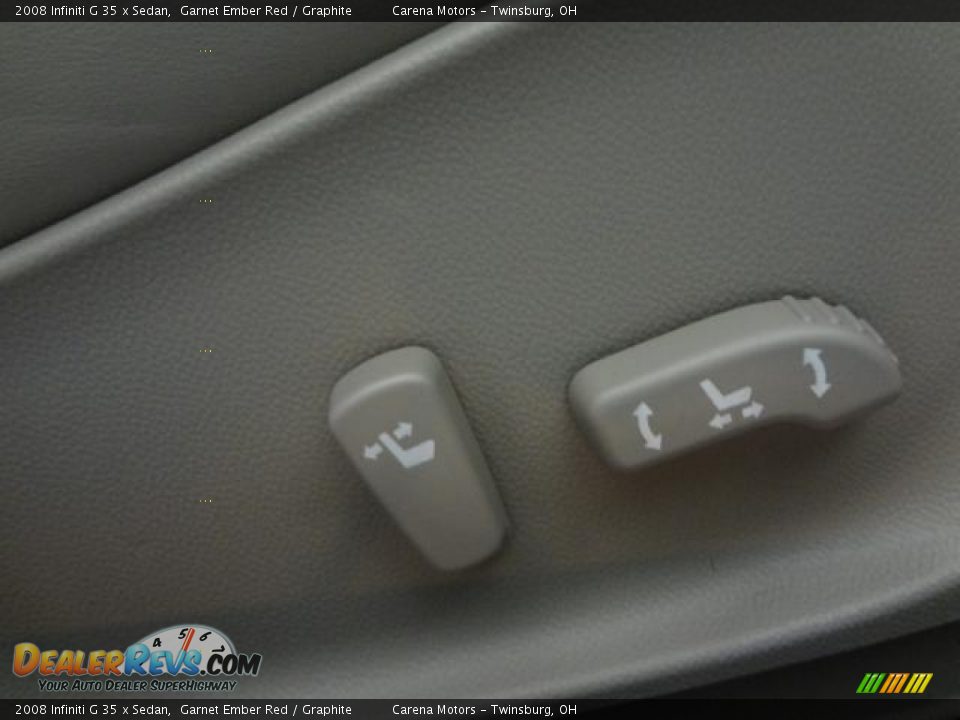 2008 Infiniti G 35 x Sedan Garnet Ember Red / Graphite Photo #36