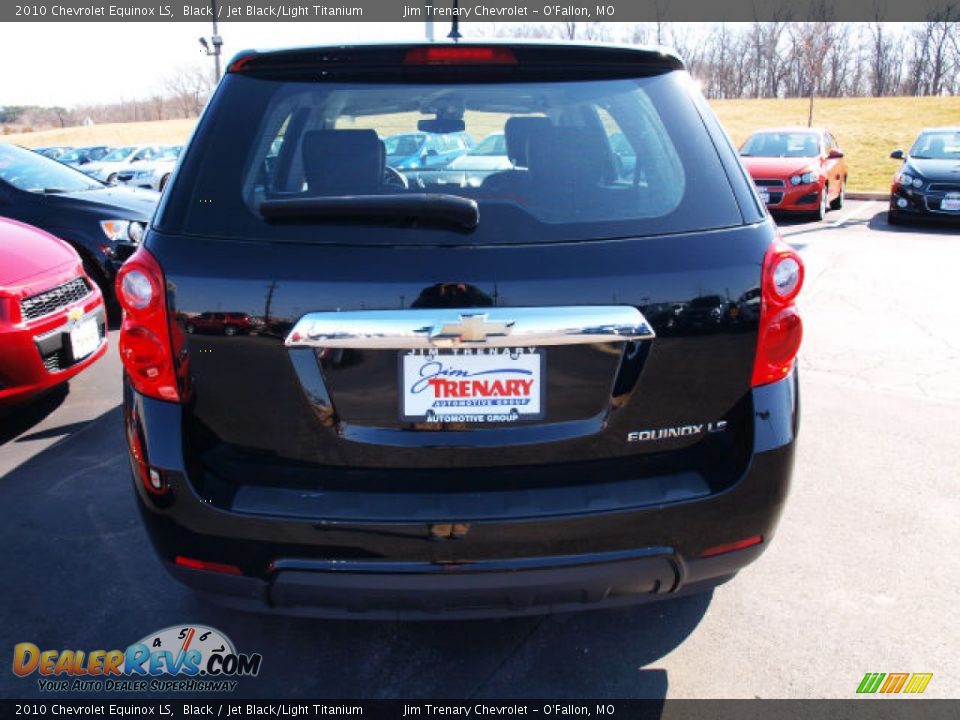 2010 Chevrolet Equinox LS Black / Jet Black/Light Titanium Photo #6