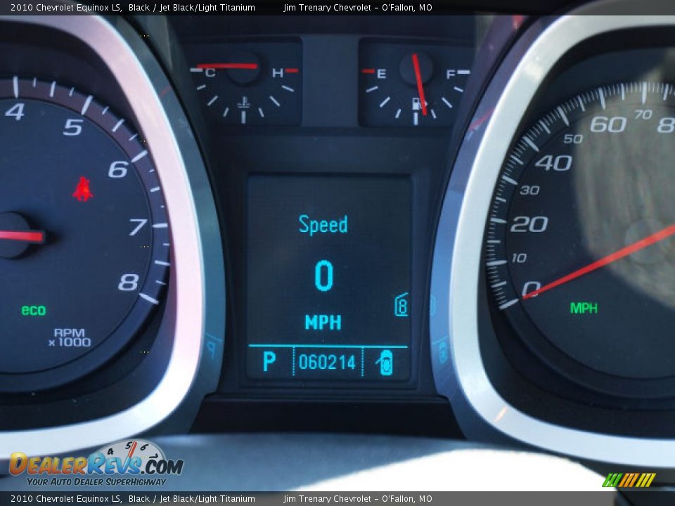 2010 Chevrolet Equinox LS Black / Jet Black/Light Titanium Photo #14