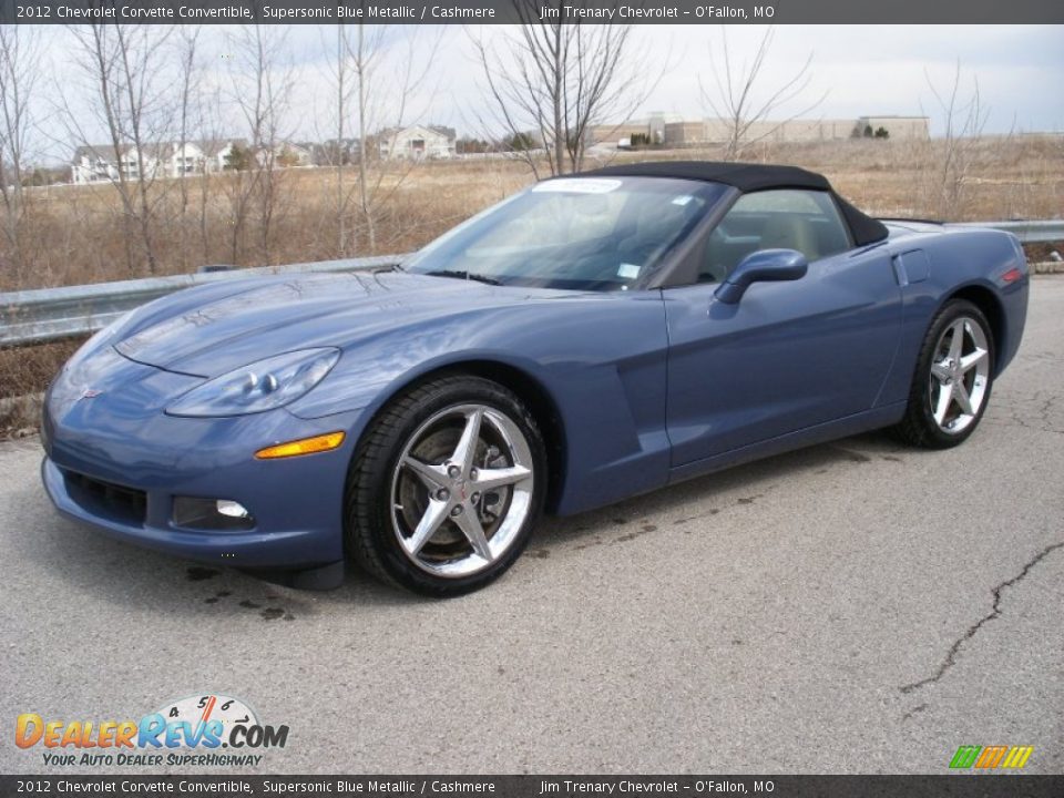 2012 Chevrolet Corvette Convertible Supersonic Blue Metallic / Cashmere Photo #2