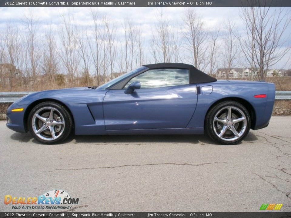 Supersonic Blue Metallic 2012 Chevrolet Corvette Convertible Photo #3