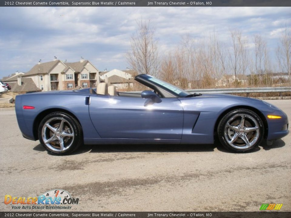 Supersonic Blue Metallic 2012 Chevrolet Corvette Convertible Photo #4