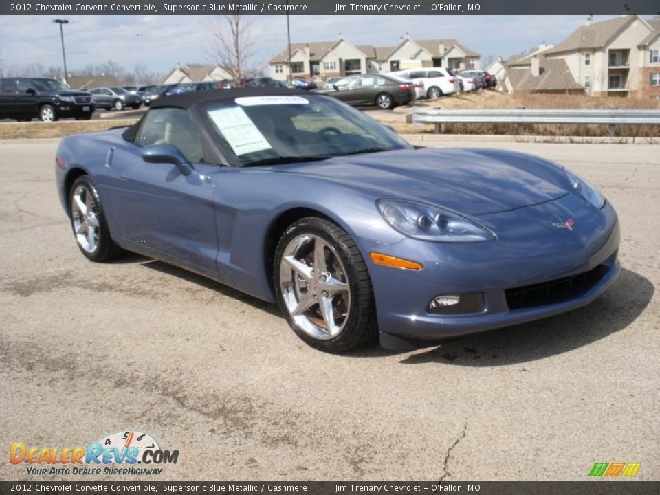 2012 Chevrolet Corvette Convertible Supersonic Blue Metallic / Cashmere Photo #7