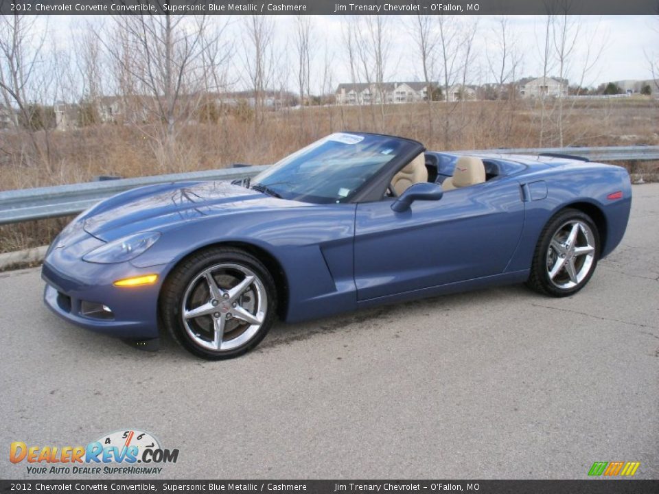 2012 Chevrolet Corvette Convertible Supersonic Blue Metallic / Cashmere Photo #10