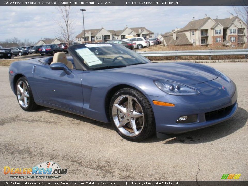 2012 Chevrolet Corvette Convertible Supersonic Blue Metallic / Cashmere Photo #11