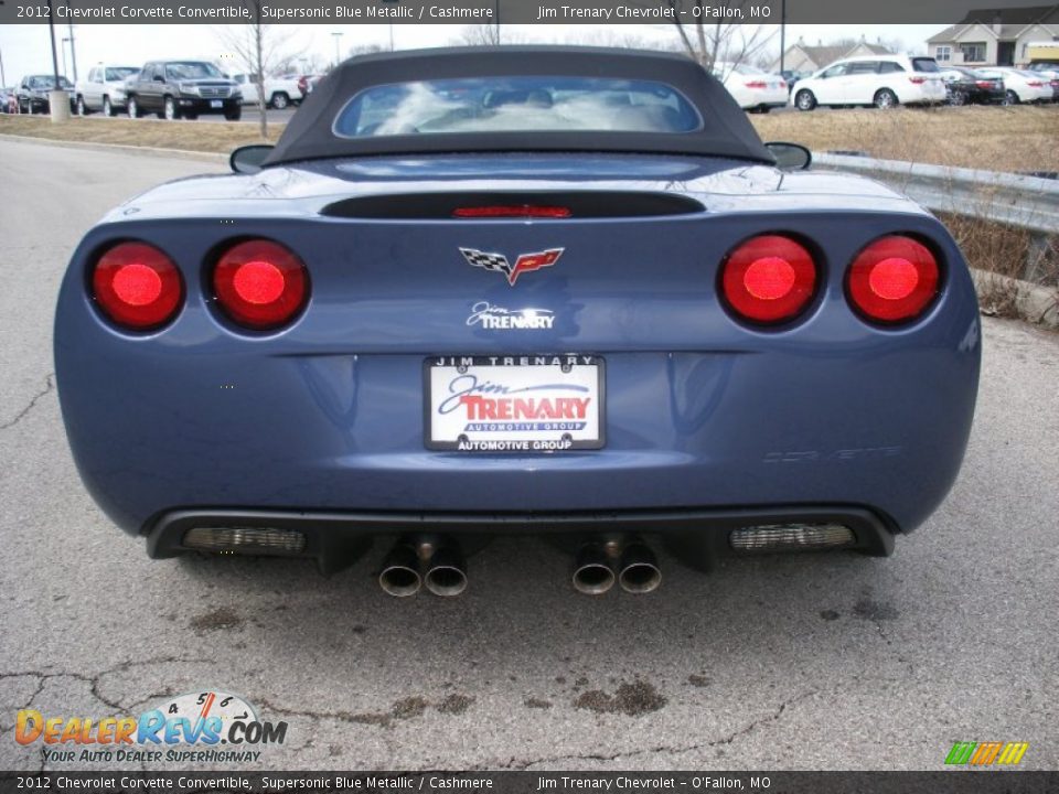 2012 Chevrolet Corvette Convertible Supersonic Blue Metallic / Cashmere Photo #14