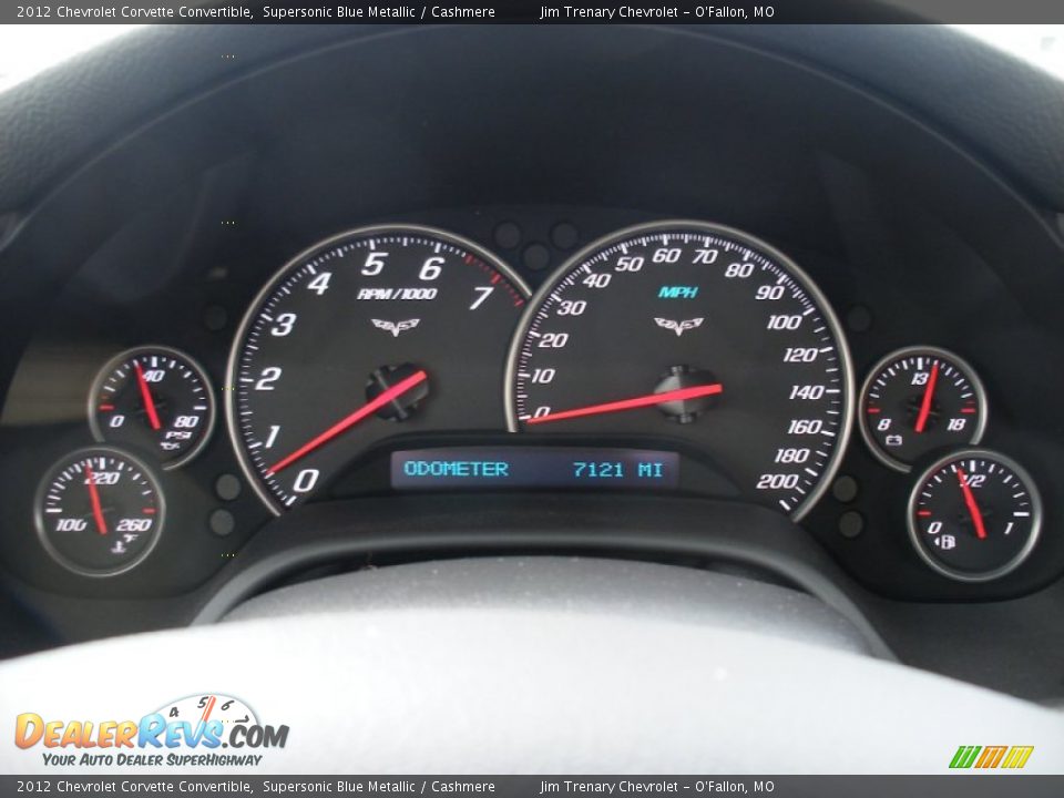 2012 Chevrolet Corvette Convertible Gauges Photo #15
