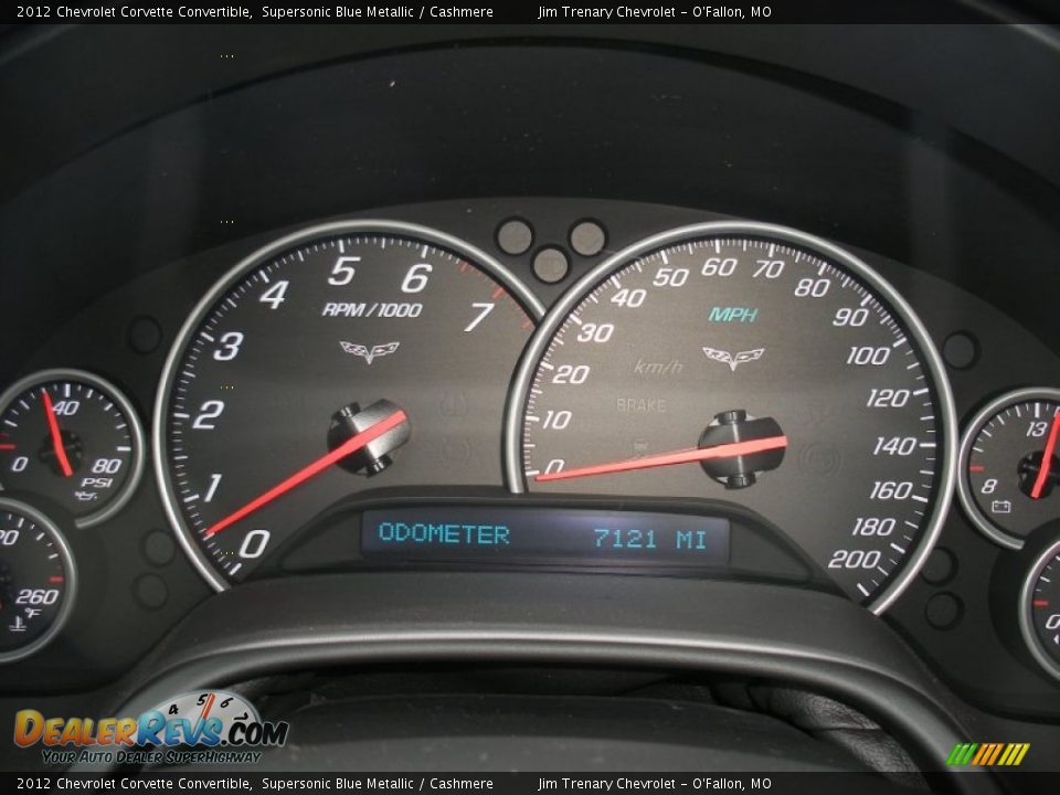 2012 Chevrolet Corvette Convertible Supersonic Blue Metallic / Cashmere Photo #16