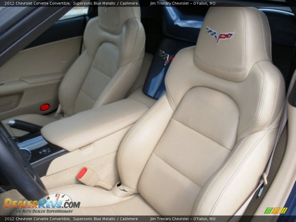 2012 Chevrolet Corvette Convertible Supersonic Blue Metallic / Cashmere Photo #18