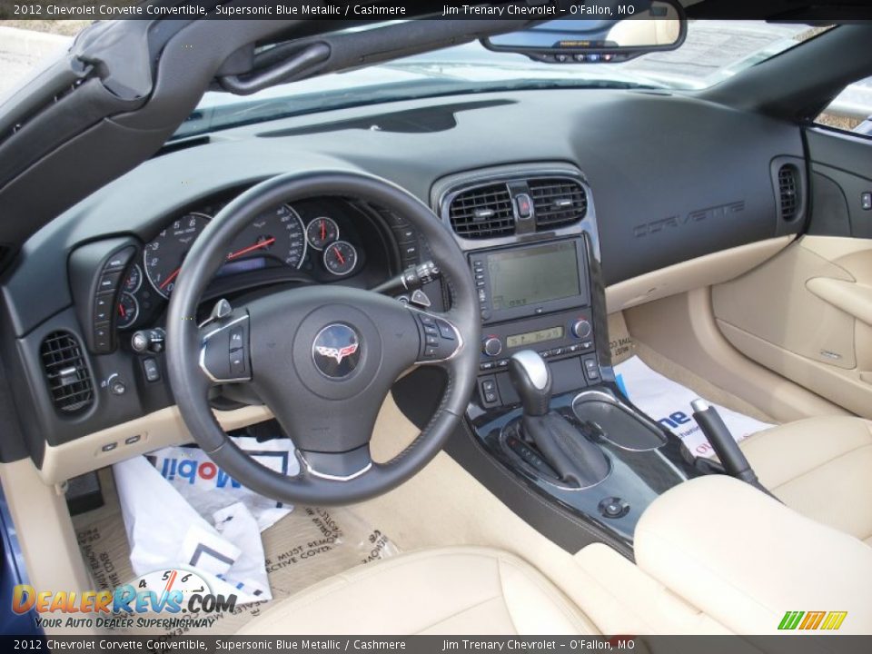 Cashmere Interior - 2012 Chevrolet Corvette Convertible Photo #26