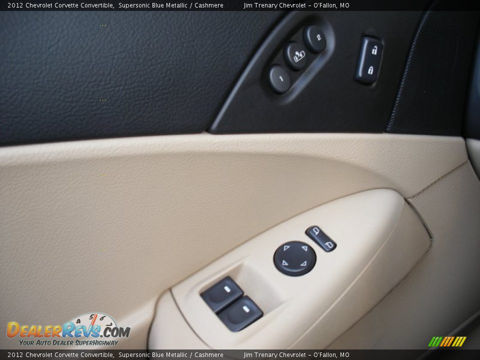 2012 Chevrolet Corvette Convertible Supersonic Blue Metallic / Cashmere Photo #35