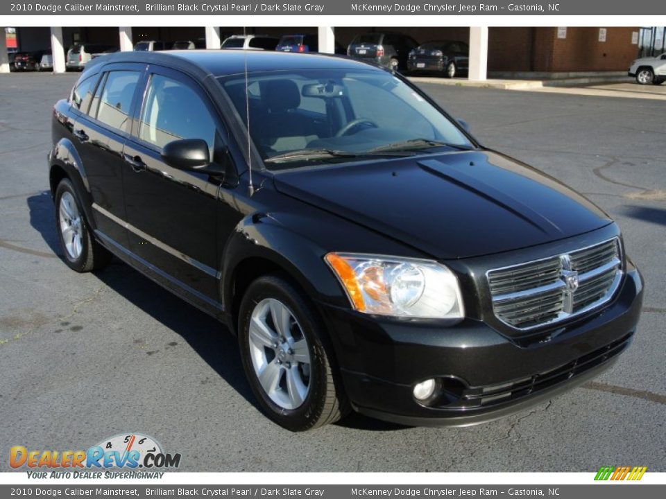 2010 Dodge Caliber Mainstreet Brilliant Black Crystal Pearl / Dark Slate Gray Photo #1