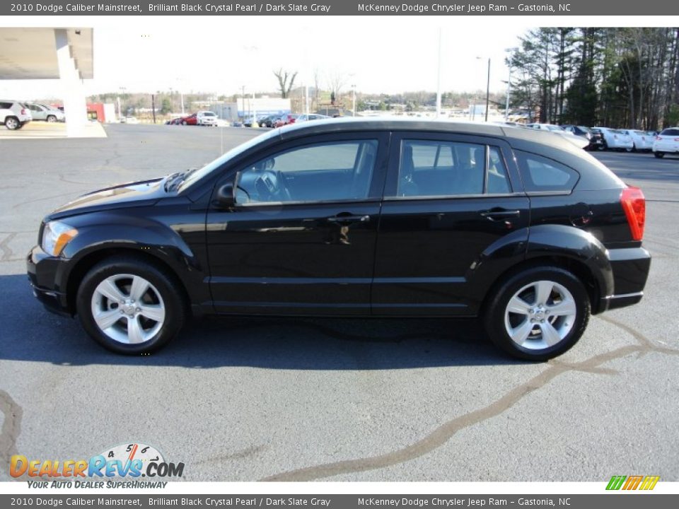 2010 Dodge Caliber Mainstreet Brilliant Black Crystal Pearl / Dark Slate Gray Photo #3