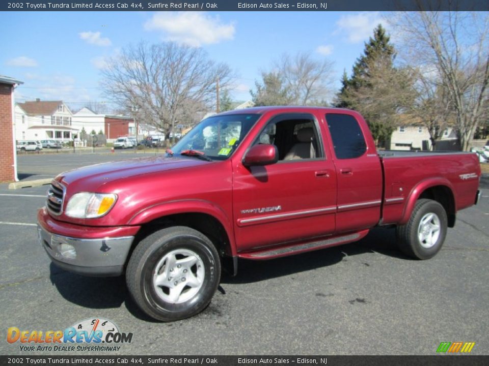 2002 Toyota Tundra Limited Access Cab 4x4 Sunfire Red Pearl / Oak Photo #1