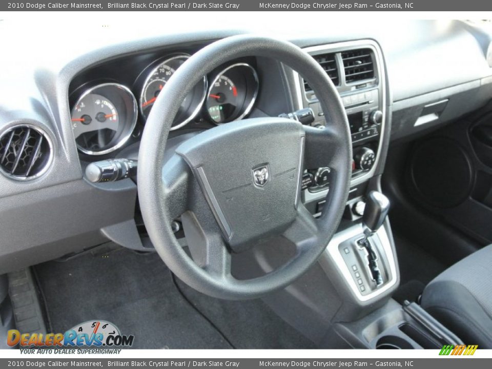 2010 Dodge Caliber Mainstreet Brilliant Black Crystal Pearl / Dark Slate Gray Photo #21