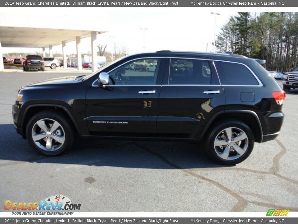 2014 Jeep Grand Cherokee Limited Brilliant Black Crystal Pearl / New Zealand Black/Light Frost Photo #3