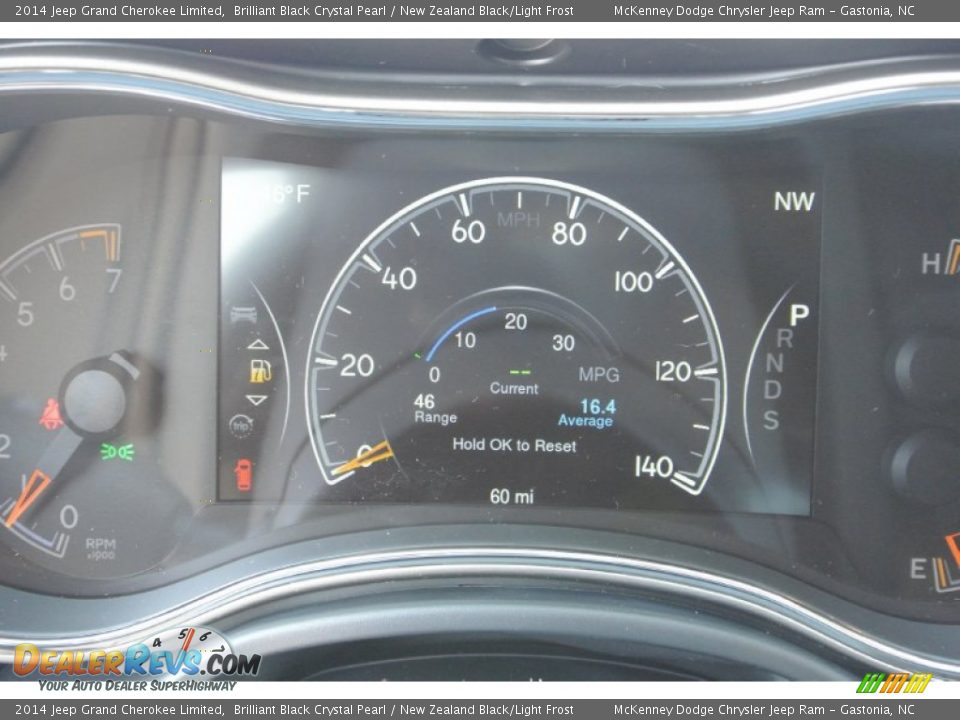 2014 Jeep Grand Cherokee Limited Gauges Photo #15