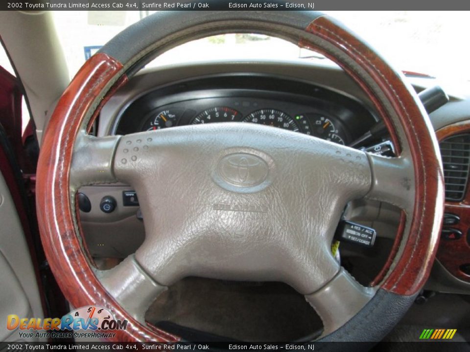 2002 Toyota Tundra Limited Access Cab 4x4 Sunfire Red Pearl / Oak Photo #23