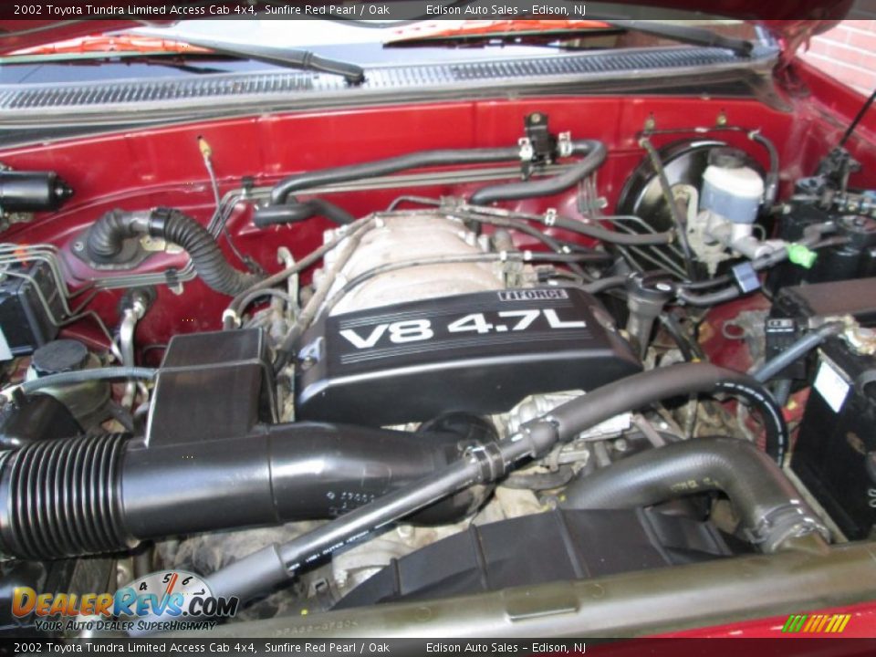 2002 Toyota Tundra Limited Access Cab 4x4 4.7 Liter DOHC 32-Valve V8 Engine Photo #27