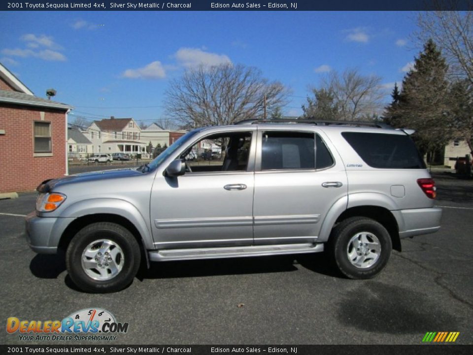 2001 Toyota Sequoia Limited 4x4 Silver Sky Metallic / Charcoal Photo #3