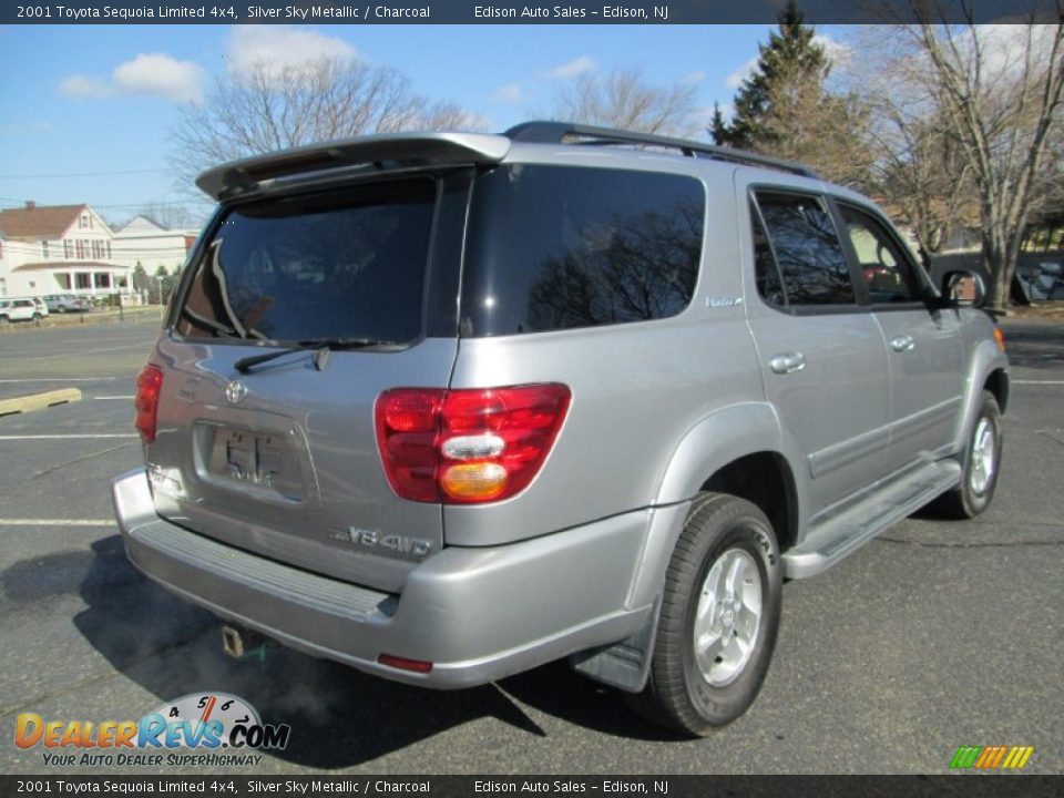 2001 Toyota Sequoia Limited 4x4 Silver Sky Metallic / Charcoal Photo #7