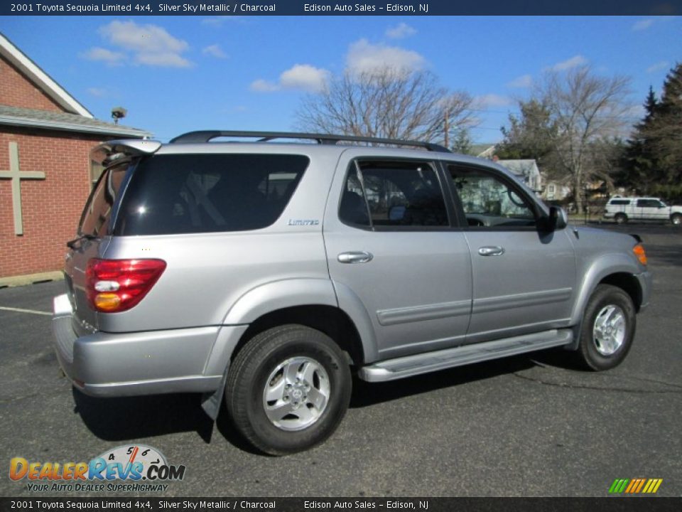 2001 Toyota Sequoia Limited 4x4 Silver Sky Metallic / Charcoal Photo #8