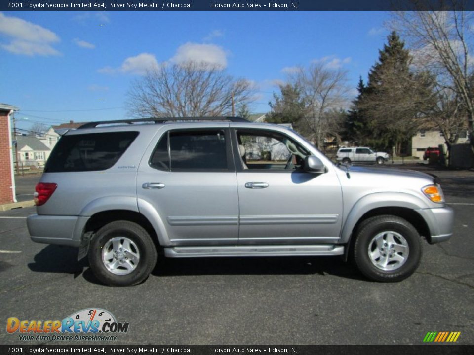 2001 Toyota Sequoia Limited 4x4 Silver Sky Metallic / Charcoal Photo #9