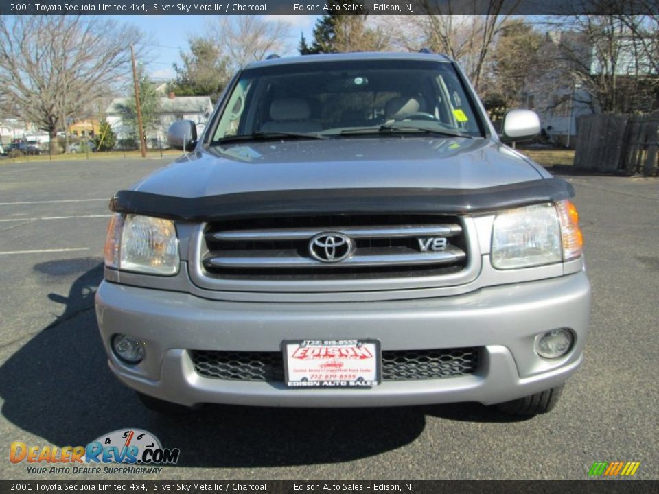 2001 Toyota Sequoia Limited 4x4 Silver Sky Metallic / Charcoal Photo #12