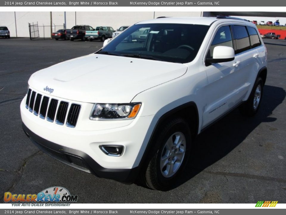 2014 Jeep Grand Cherokee Laredo Bright White / Morocco Black Photo #2