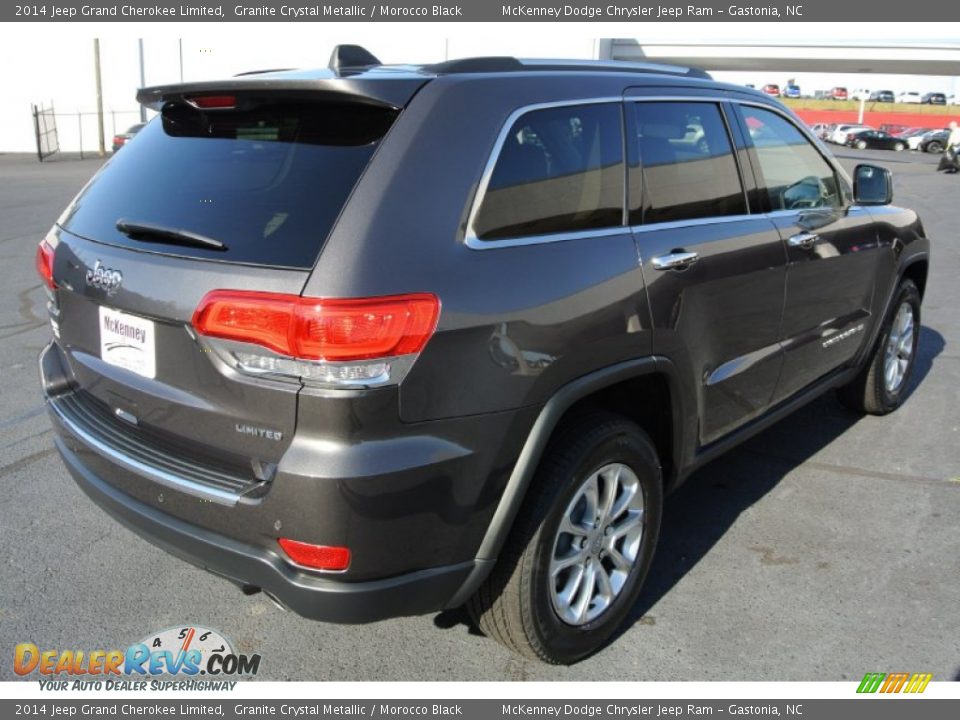 2014 Jeep Grand Cherokee Limited Granite Crystal Metallic / Morocco Black Photo #5