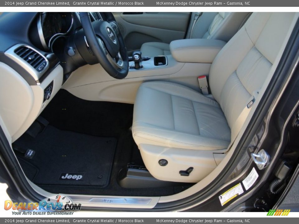 Morocco Black Interior - 2014 Jeep Grand Cherokee Limited Photo #8