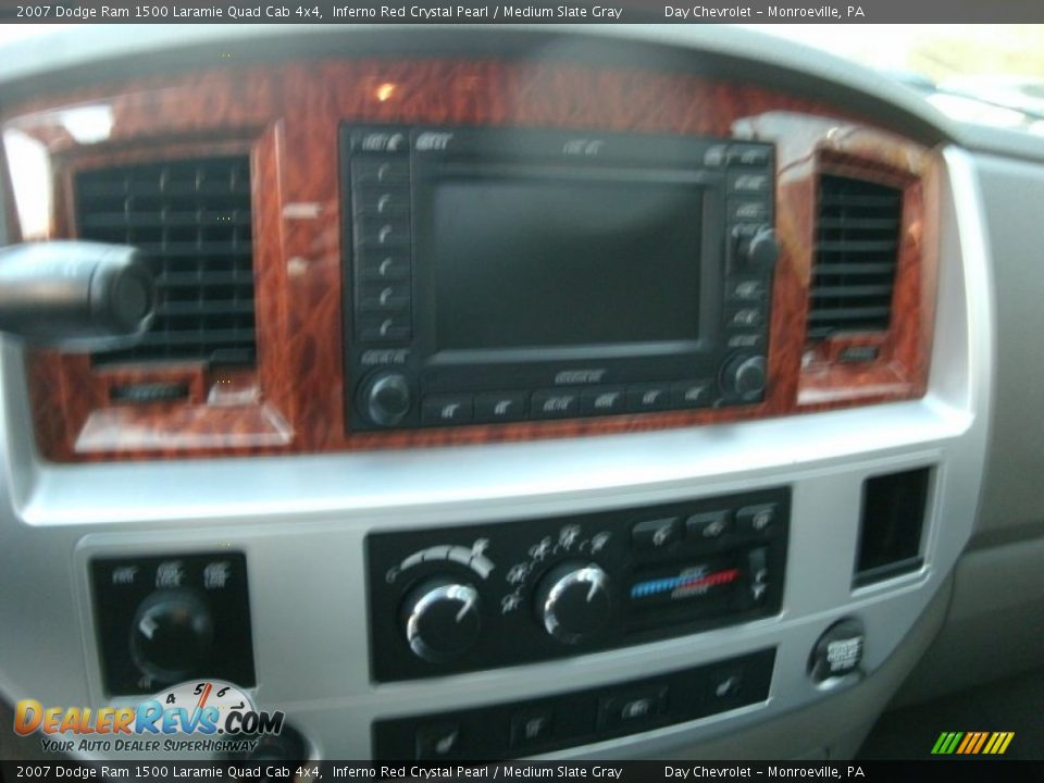2007 Dodge Ram 1500 Laramie Quad Cab 4x4 Inferno Red Crystal Pearl / Medium Slate Gray Photo #10