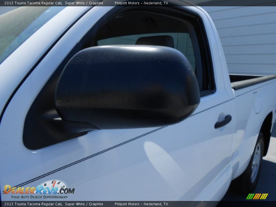 2013 Toyota Tacoma Regular Cab Super White / Graphite Photo #12