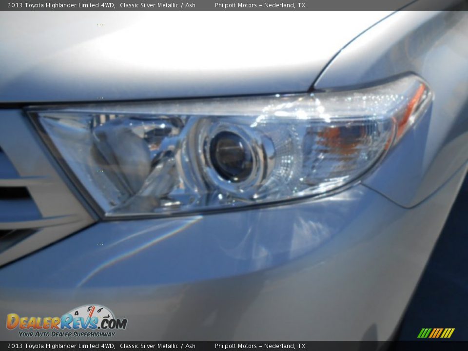 2013 Toyota Highlander Limited 4WD Classic Silver Metallic / Ash Photo #9