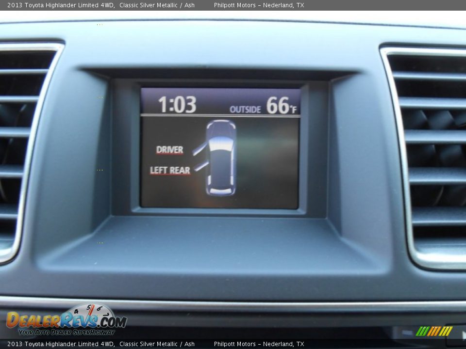 2013 Toyota Highlander Limited 4WD Classic Silver Metallic / Ash Photo #30