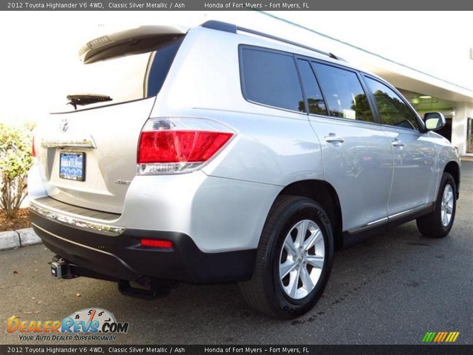 2012 Toyota Highlander V6 4WD Classic Silver Metallic / Ash Photo #3