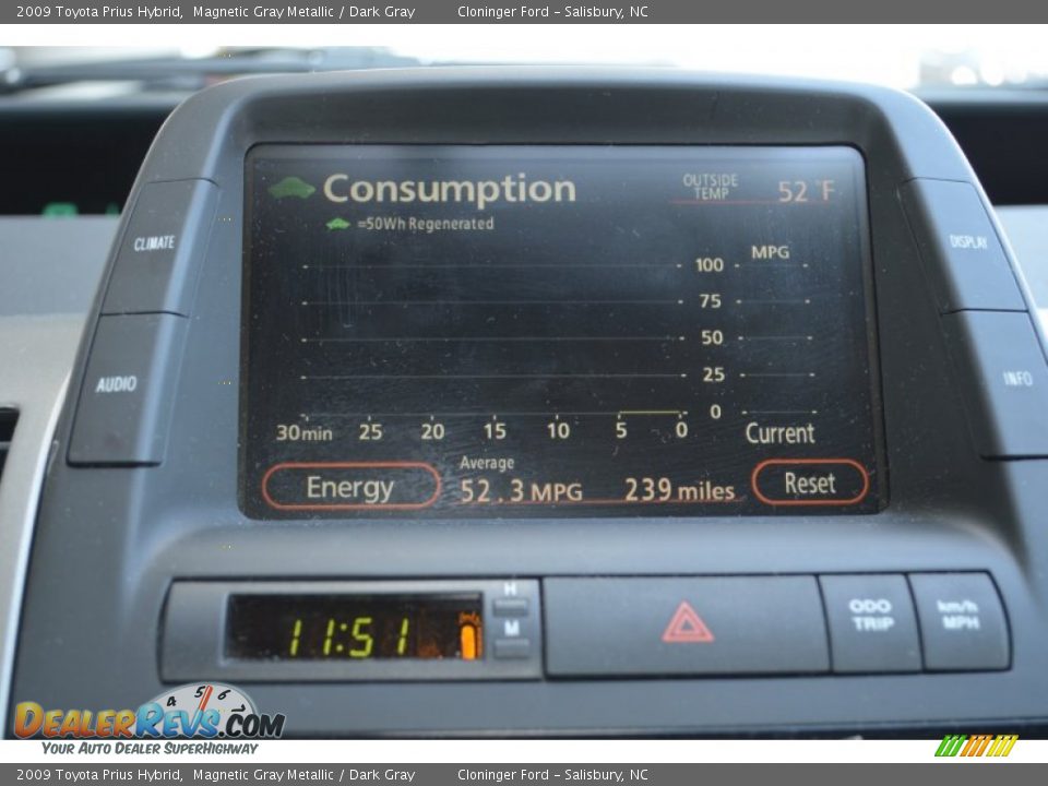 2009 Toyota Prius Hybrid Magnetic Gray Metallic / Dark Gray Photo #30