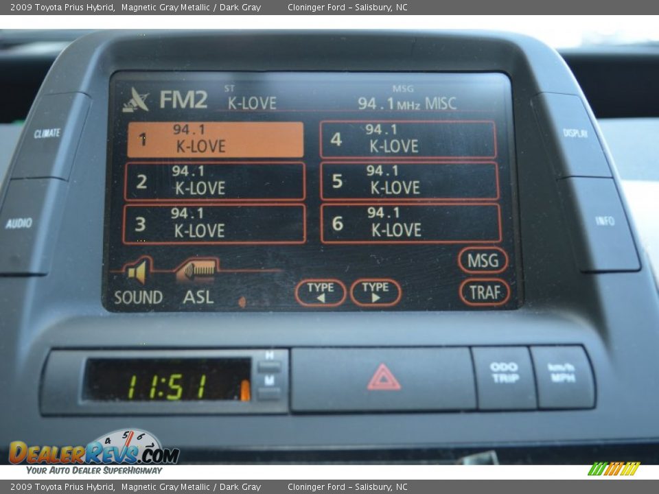 2009 Toyota Prius Hybrid Magnetic Gray Metallic / Dark Gray Photo #31