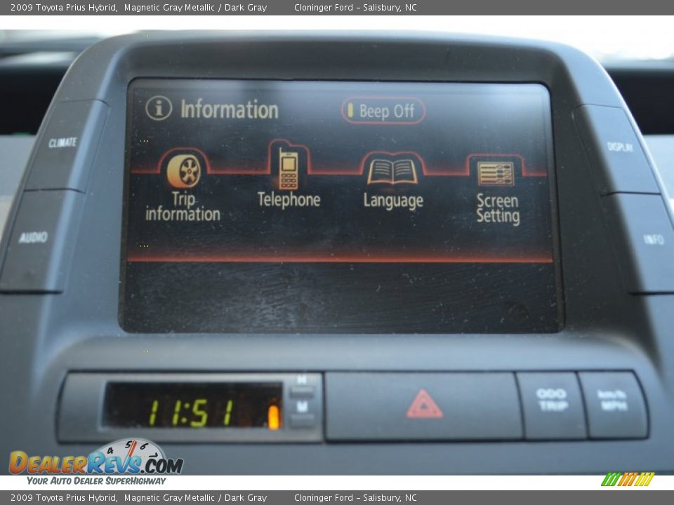 2009 Toyota Prius Hybrid Magnetic Gray Metallic / Dark Gray Photo #32