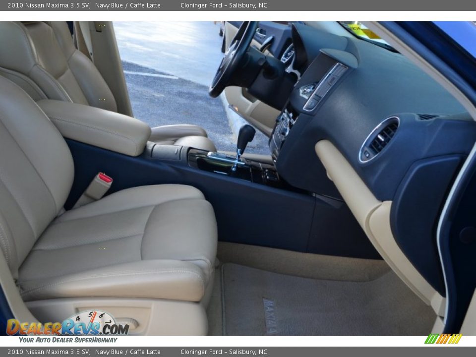 2010 Nissan Maxima 3.5 SV Navy Blue / Caffe Latte Photo #15