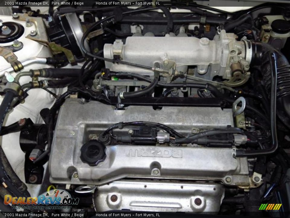 2001 Mazda Protege DX 1.6 Liter DOHC 16-Valve 4 Cylinder Engine Photo #9