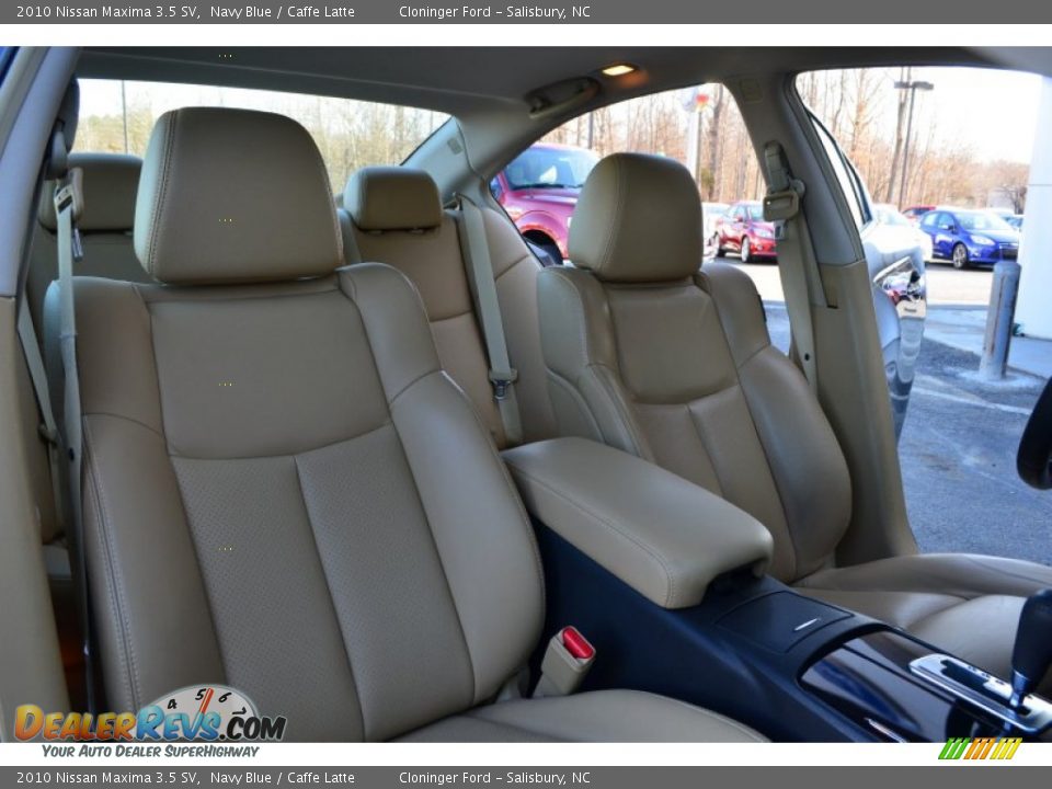 2010 Nissan Maxima 3.5 SV Navy Blue / Caffe Latte Photo #18