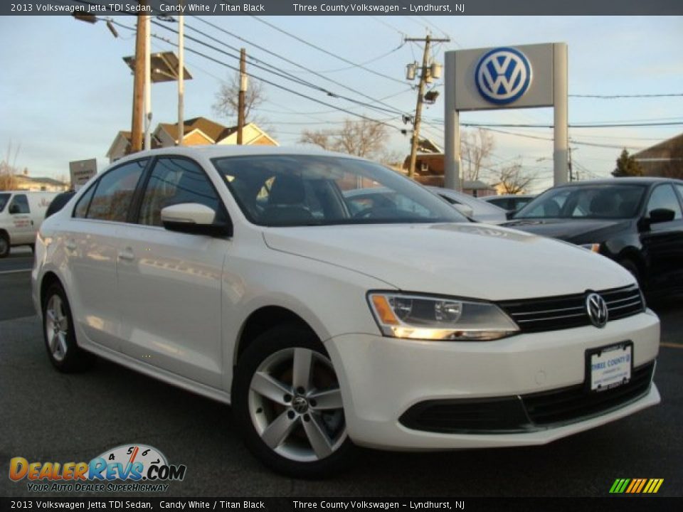 2013 Volkswagen Jetta TDI Sedan Candy White / Titan Black Photo #1